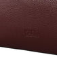 Elegant Wine-Toned Leather Tote with Zip Closure