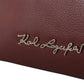 Elegant Wine-Toned Leather Tote with Zip Closure