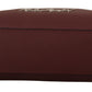 Elegant Wine-Toned Leather Tote with Zip Closure