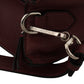 Elegant Wine-Toned Leather Tote with Zip Closure