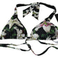 Elegant Lilies Print Bikini Top for Summer Escapes