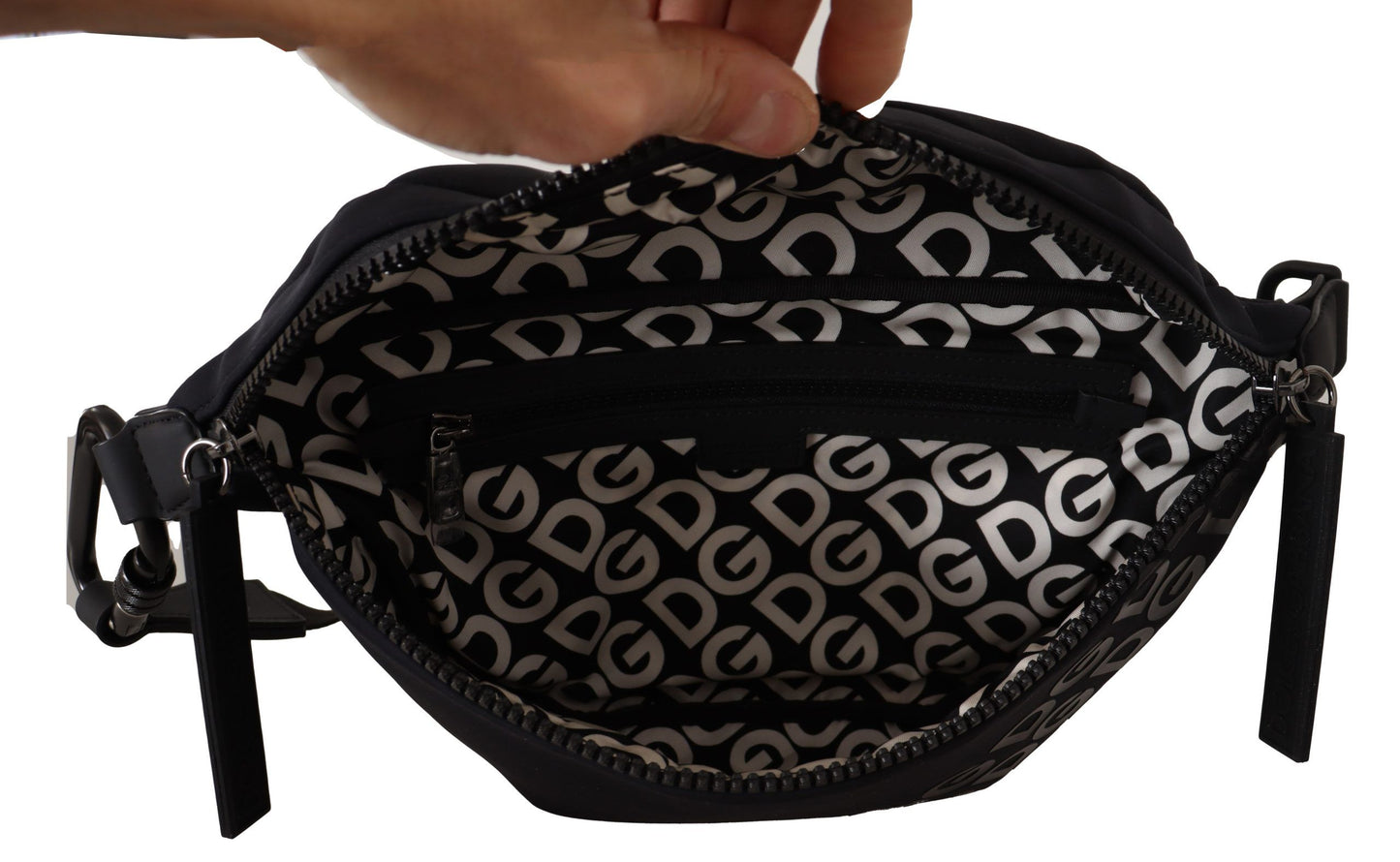 Chic Black Belt Fanny Bag