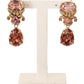 Elegant Gold Plated Crystal Earrings