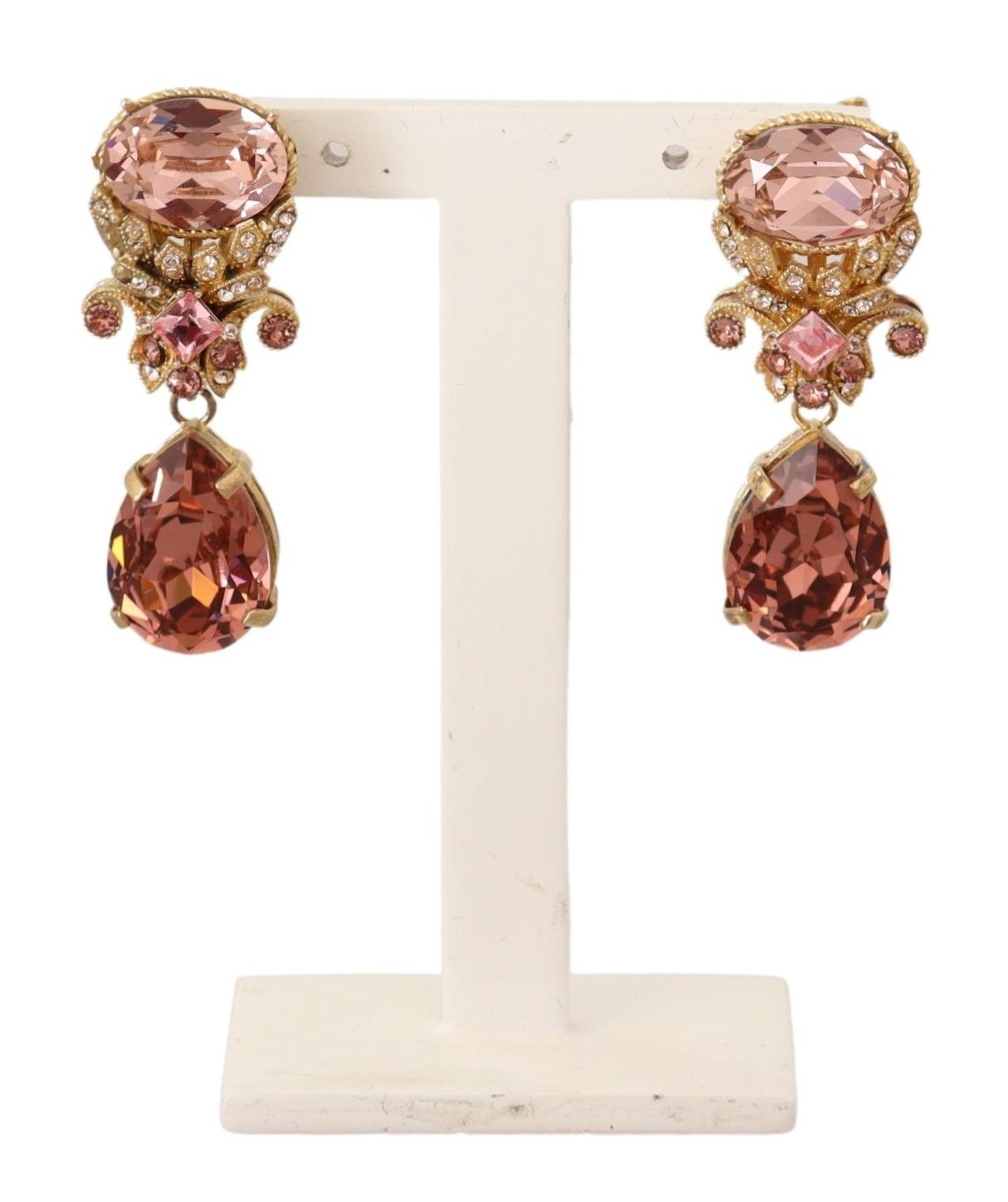 Elegant Gold Plated Crystal Earrings