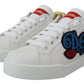 White Portofino Logo Classic Sneakers Shoes