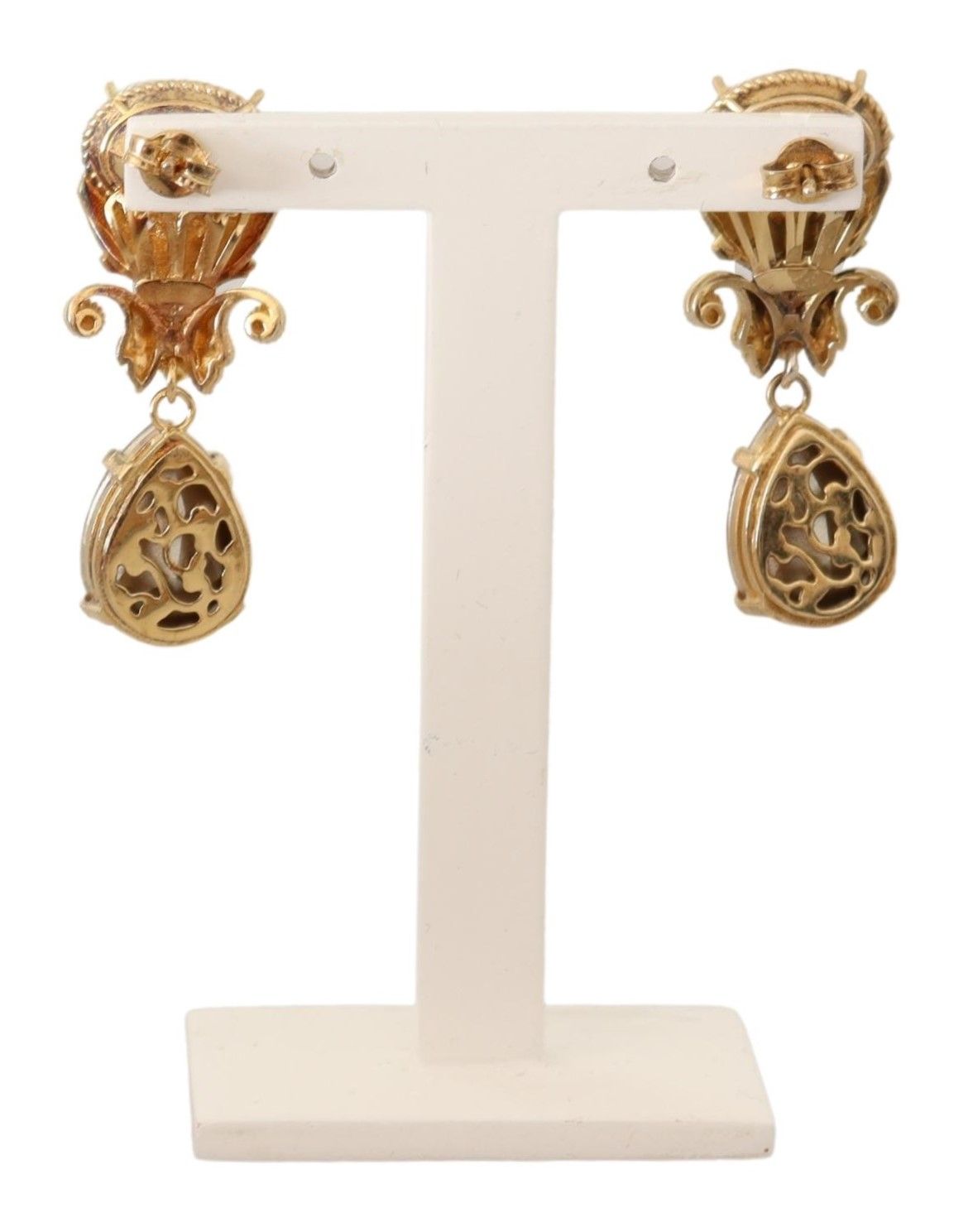 Elegant Gold Plated Crystal Earrings