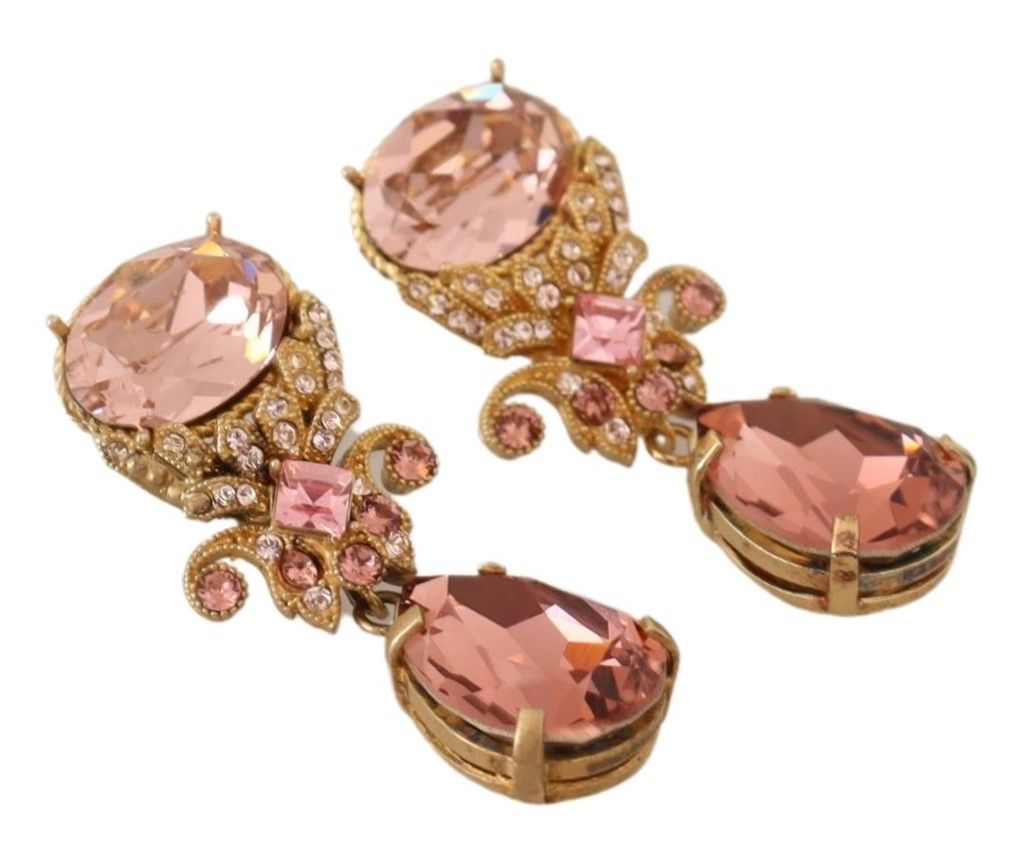 Elegant Gold Plated Crystal Earrings