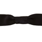 Elegant Black Silk Bow Tie