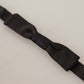 Elegant Black Silk Bow Tie