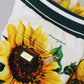Sunflower Print Cotton Sweatpants