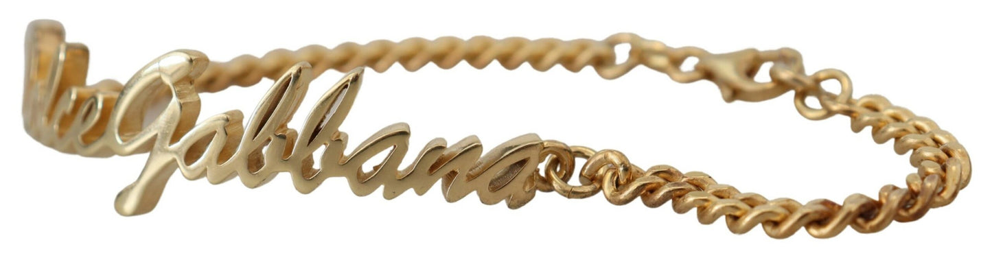 Elegant Gold-Toned Sterling Bracelet