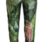 Elegant High Waist Multicolor Silk Trousers