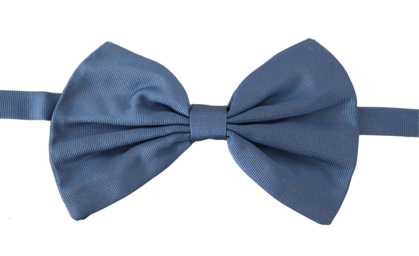 Elegant Blue Silk Bow Tie