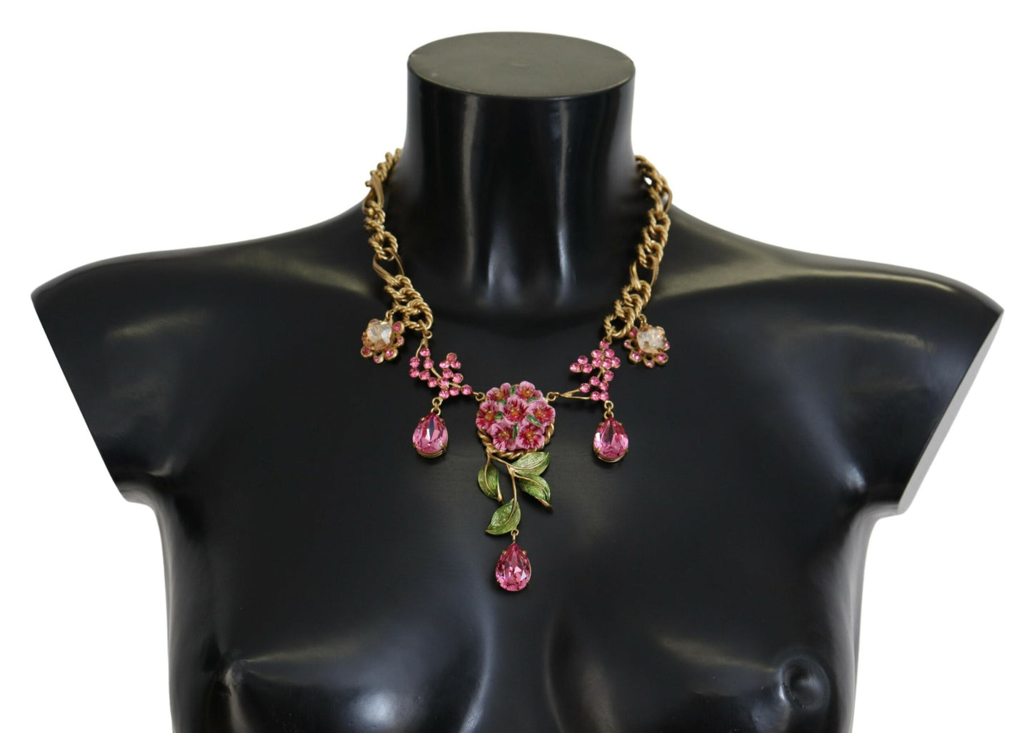 Elegant Floral Roses Gold-Plated Necklace