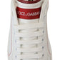 Chic White Portofino Leather Sneakers