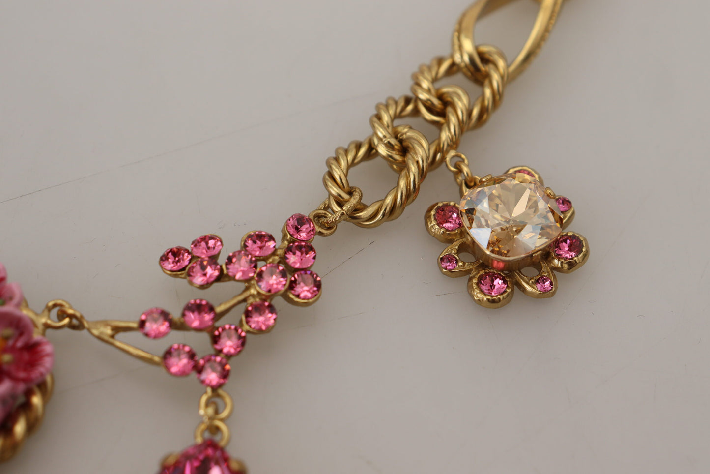 Elegant Floral Roses Gold-Plated Necklace