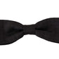 Elegant Black Silk Bow Tie
