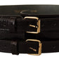 Elegant Brown Leather Fashion Belt