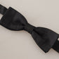 Elegant Black Silk Bow Tie