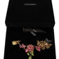 Elegant Floral Roses Gold-Plated Necklace