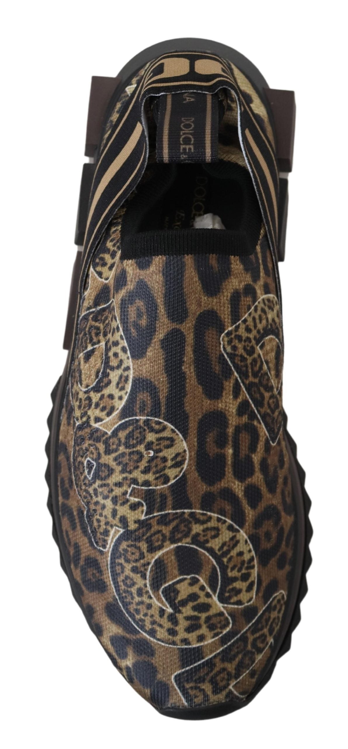 Chic Leopard Print Cotton Sneakers