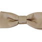Dazzling Gold Silk Bow Tie