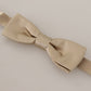 Dazzling Gold Silk Bow Tie
