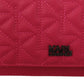 Chic Peony Pink Leather Crossbody Bag