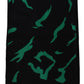 Elegant Wool Silk Black Unisex Scarf