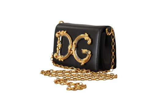 Elegant Micro Mini Gold Detail Evening Bag