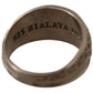 Exquisite Silver Mens Statement Ring