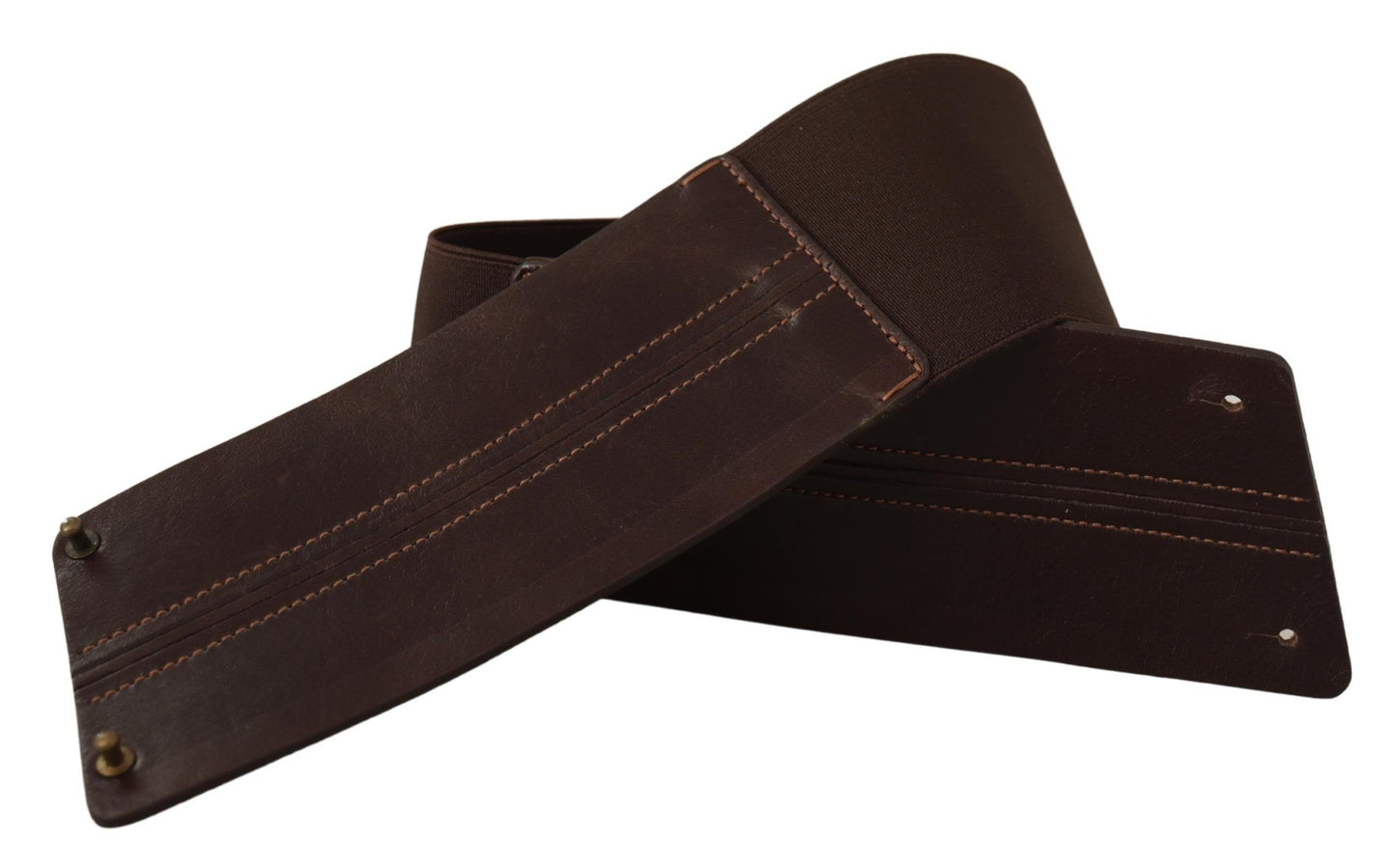 Elegant Brown Leather Waist Belt for Women