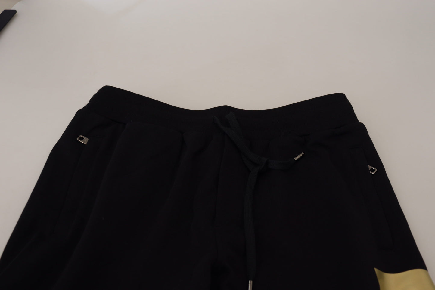 Elegant Black Cotton Jogger Pants