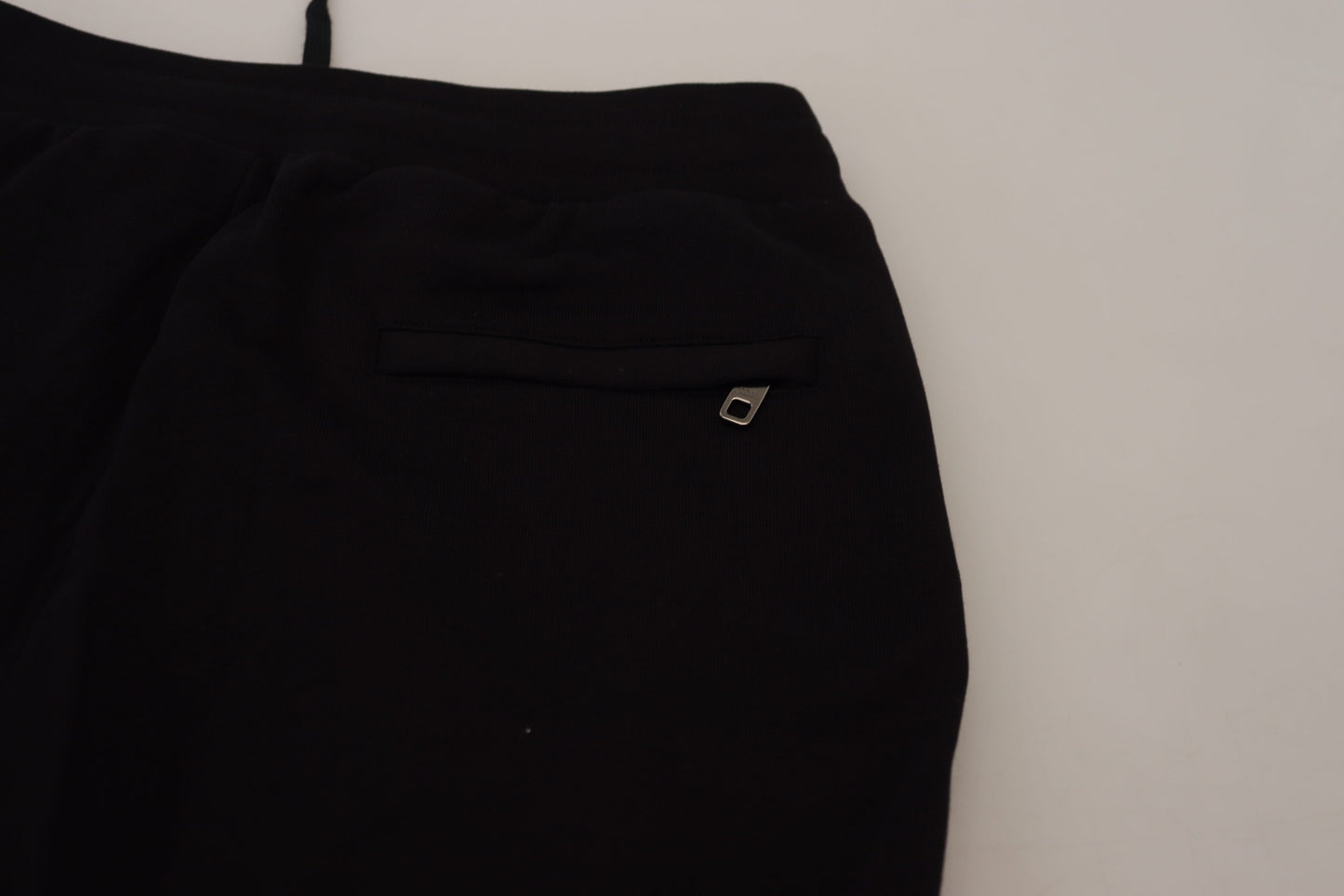 Elegant Black Cotton Jogger Pants