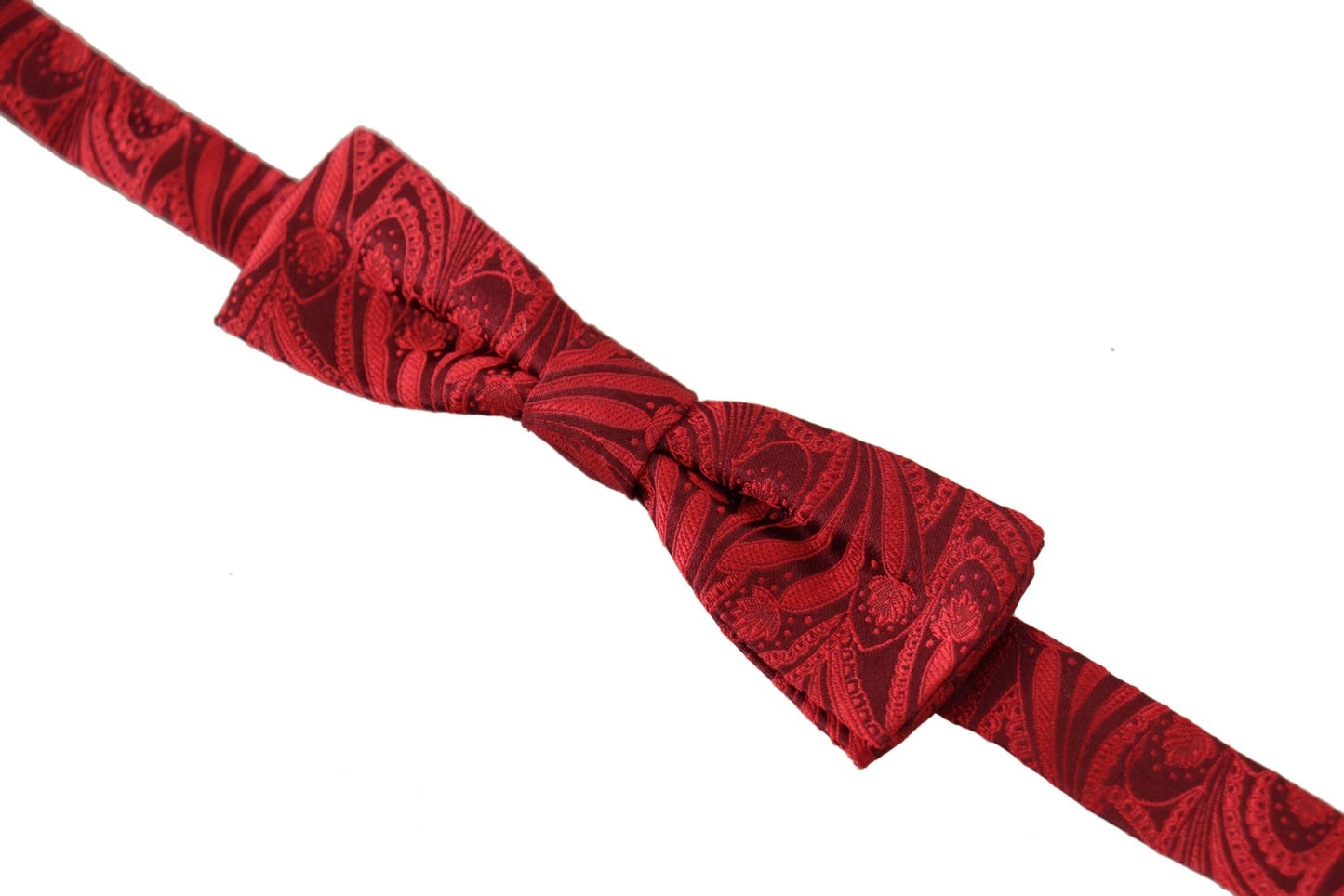 Elegant Red Silk Bow Tie