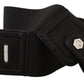 Elegant Black Leather Fashion Belt