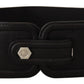 Elegant Black Leather Fashion Belt