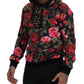 Multicolor Floral Cotton Hooded Sweater