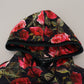 Multicolor Floral Cotton Hooded Sweater