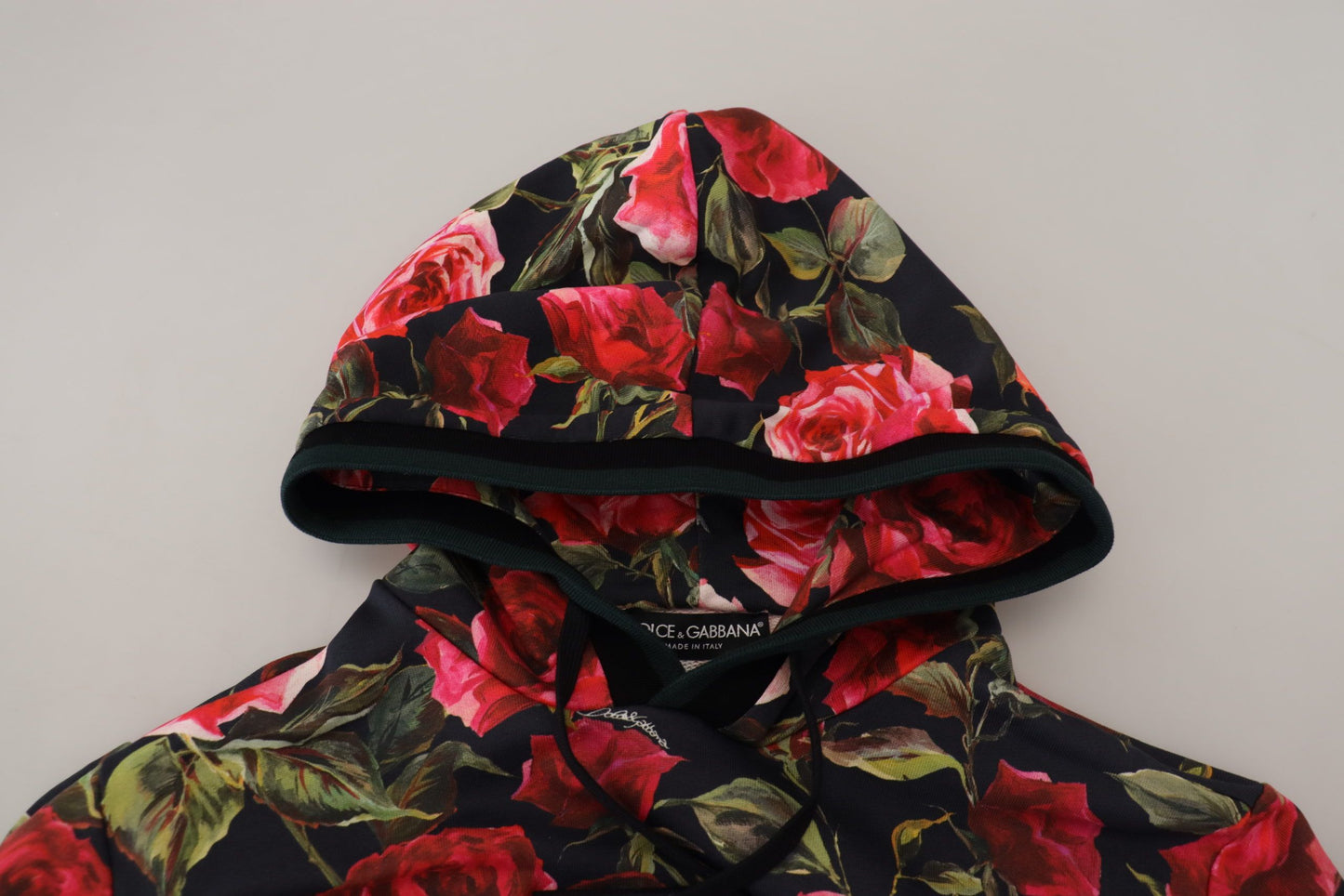 Multicolor Floral Cotton Hooded Sweater