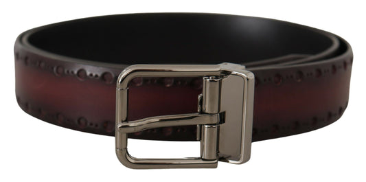 Elegant Dark Brown Leather Belt