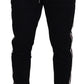Black DG Print Mens Jogger Pants