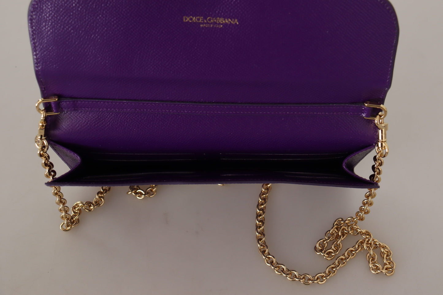 Elegant Purple Leather Shoulder Bag