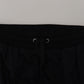Black DG Print Mens Jogger Pants