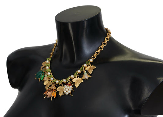 Elegant Multicolor Crystal Statement Necklace