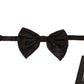 Elegant Silk Maroon Bow Tie