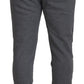 Gray Cotton Men Jogger  Pants