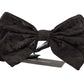 Elegant Silk Maroon Bow Tie