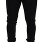 Black Wool Horseshoe Jogger Pants