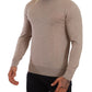 Timeless Beige Wool Turtleneck Sweater